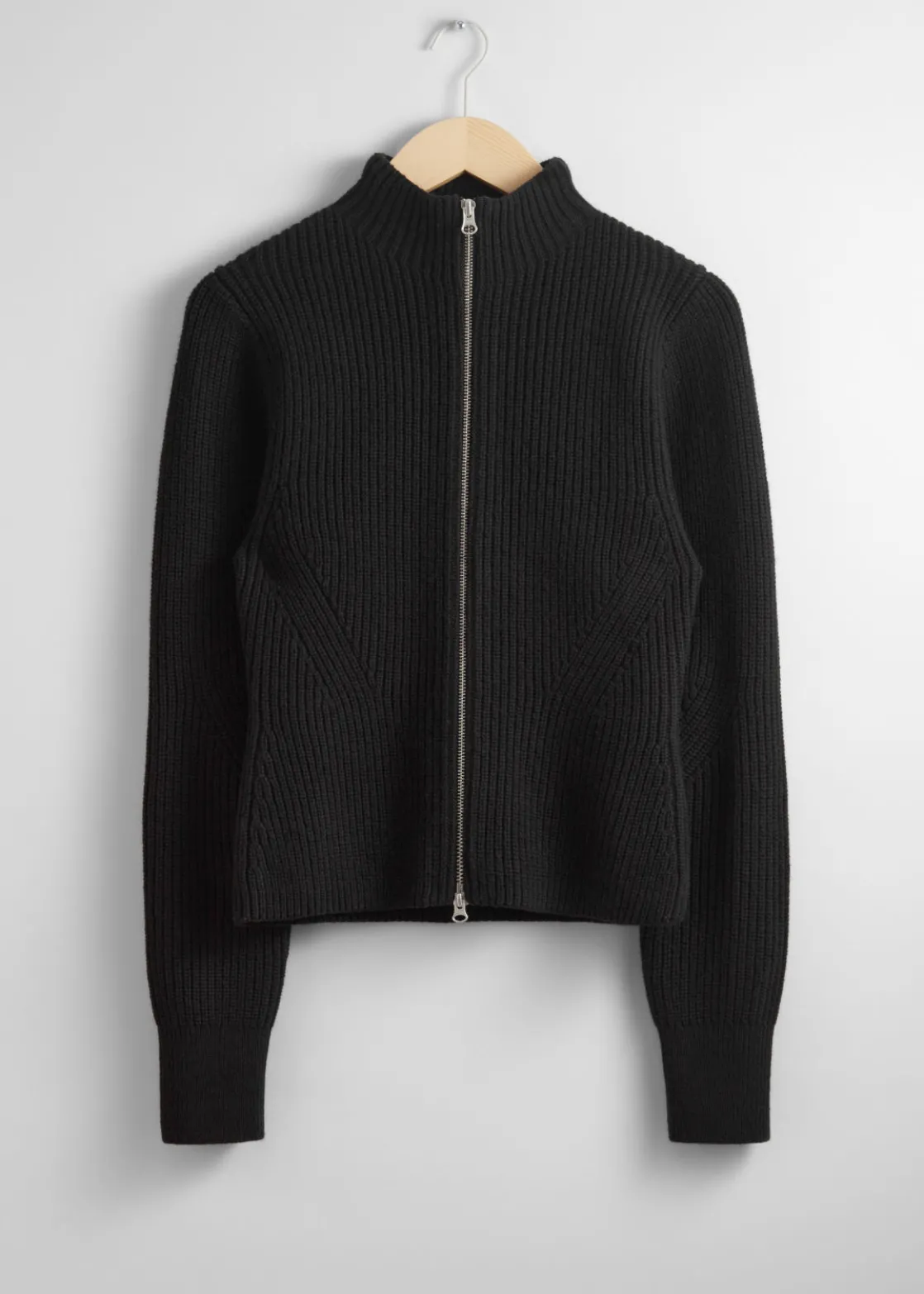 Knitted Zip Cardigan