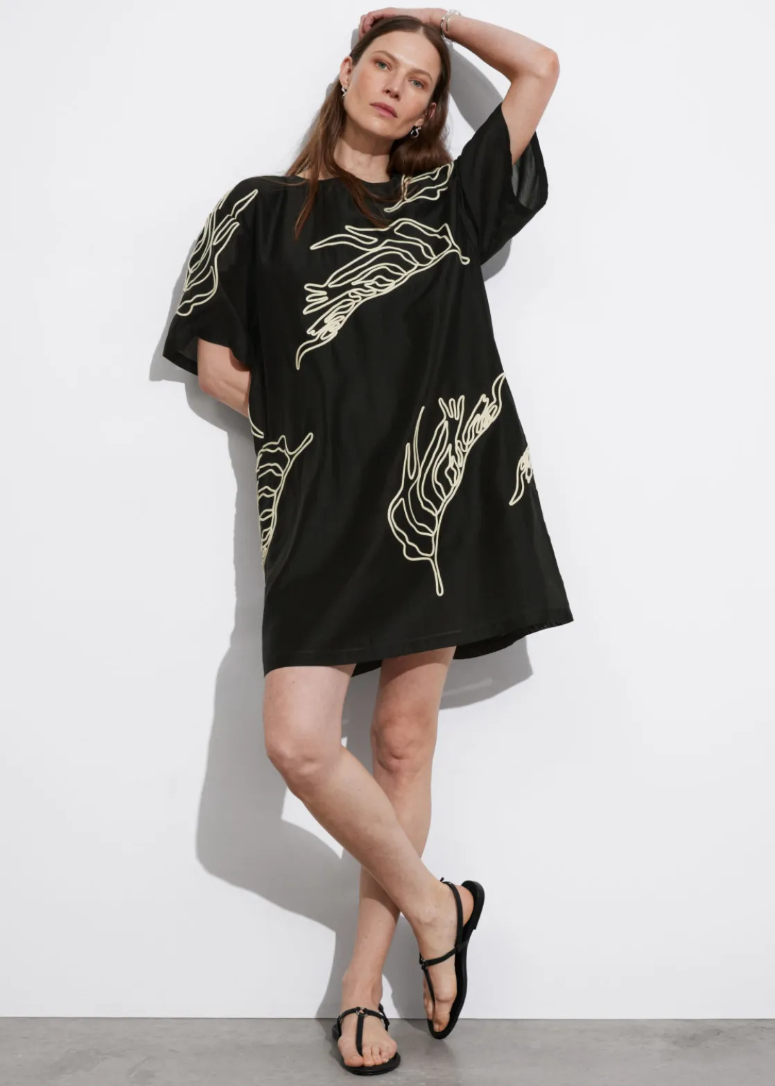 Short-Sleeve Mini Dress