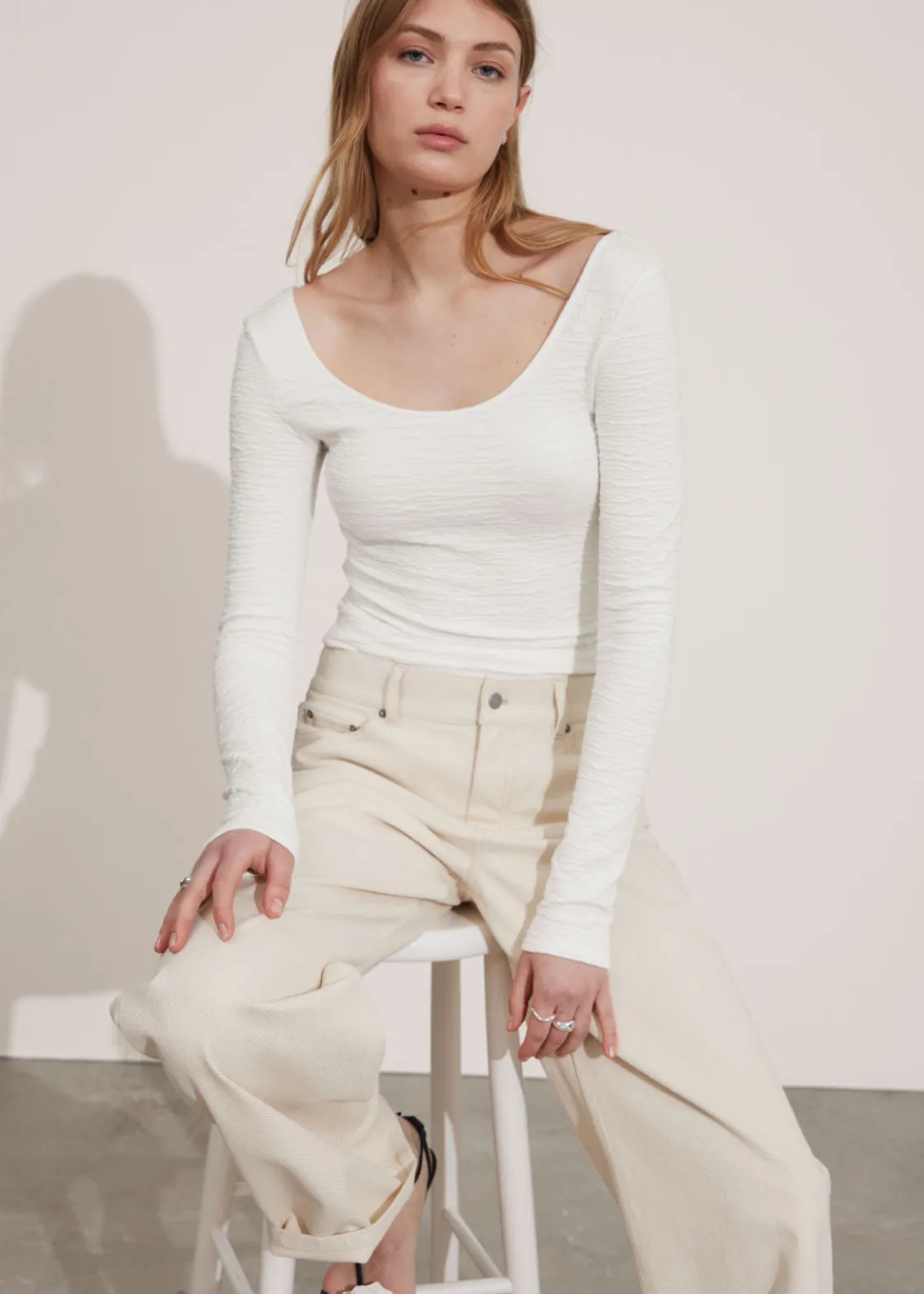 Slim Textured Top