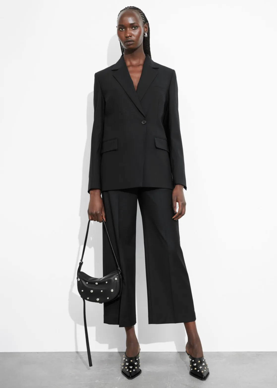 Single-Breasted Wool Blazer