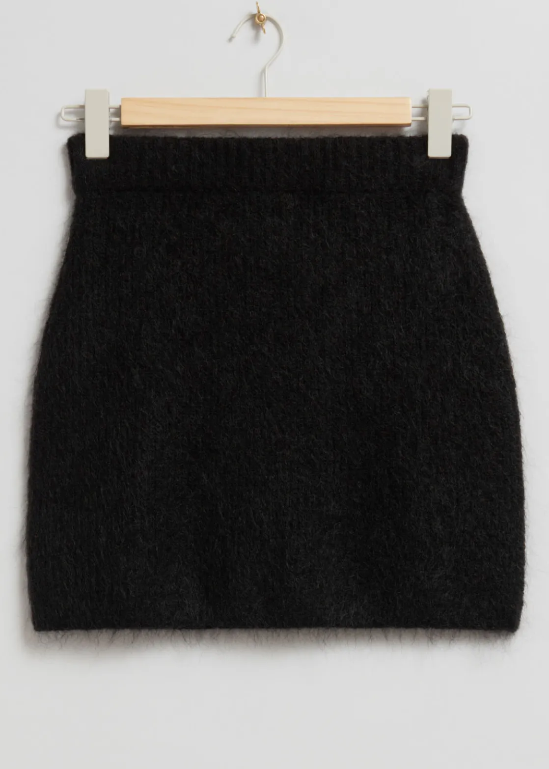 Fuzzy Knit Mini Skirt