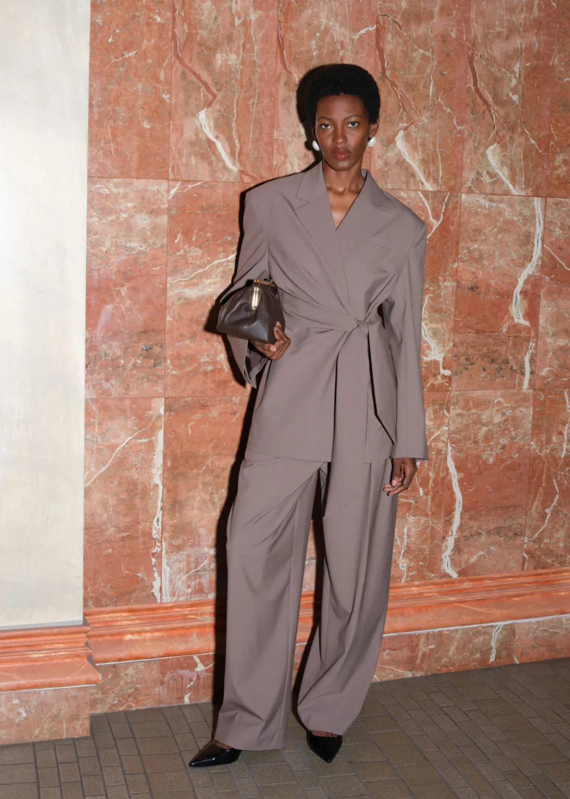 Tailored Barrel-Leg Trousers