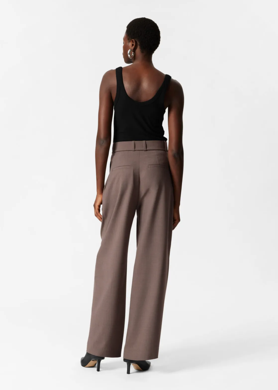 Tailored Barrel-Leg Trousers