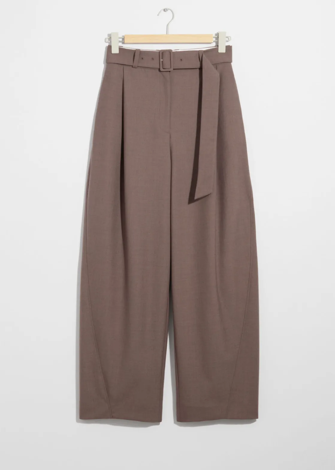 Tailored Barrel-Leg Trousers