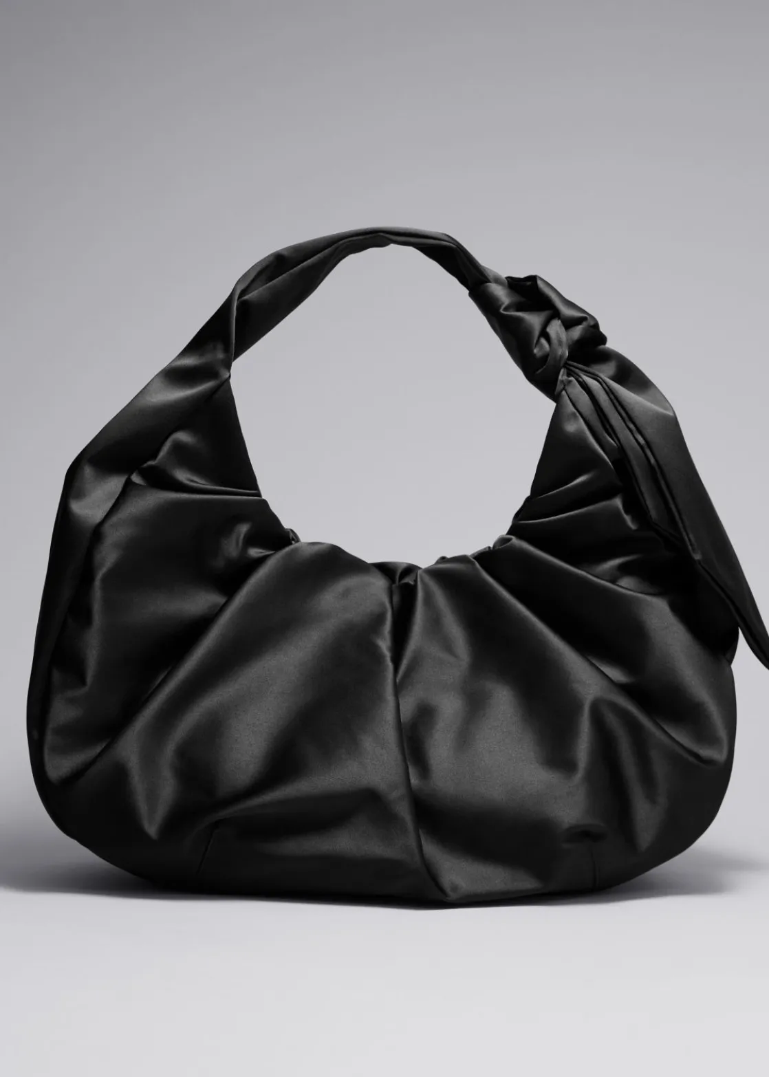 Large Satin Shoulder Bag
