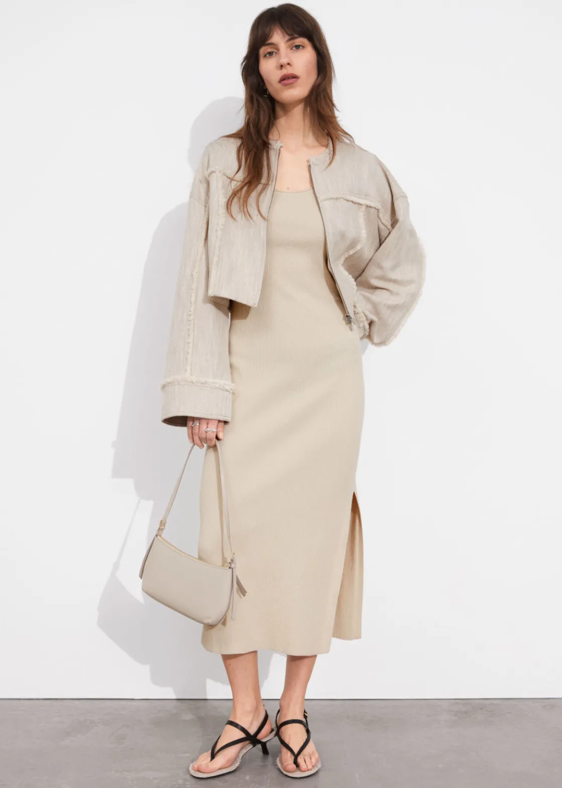 Rib-Knit Tank Midi Dress