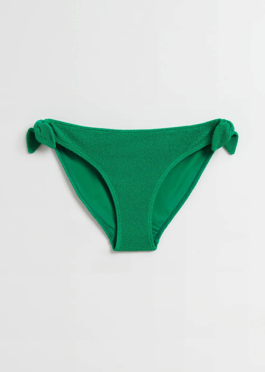 Crepe Knot Tie Bikini Bottoms
