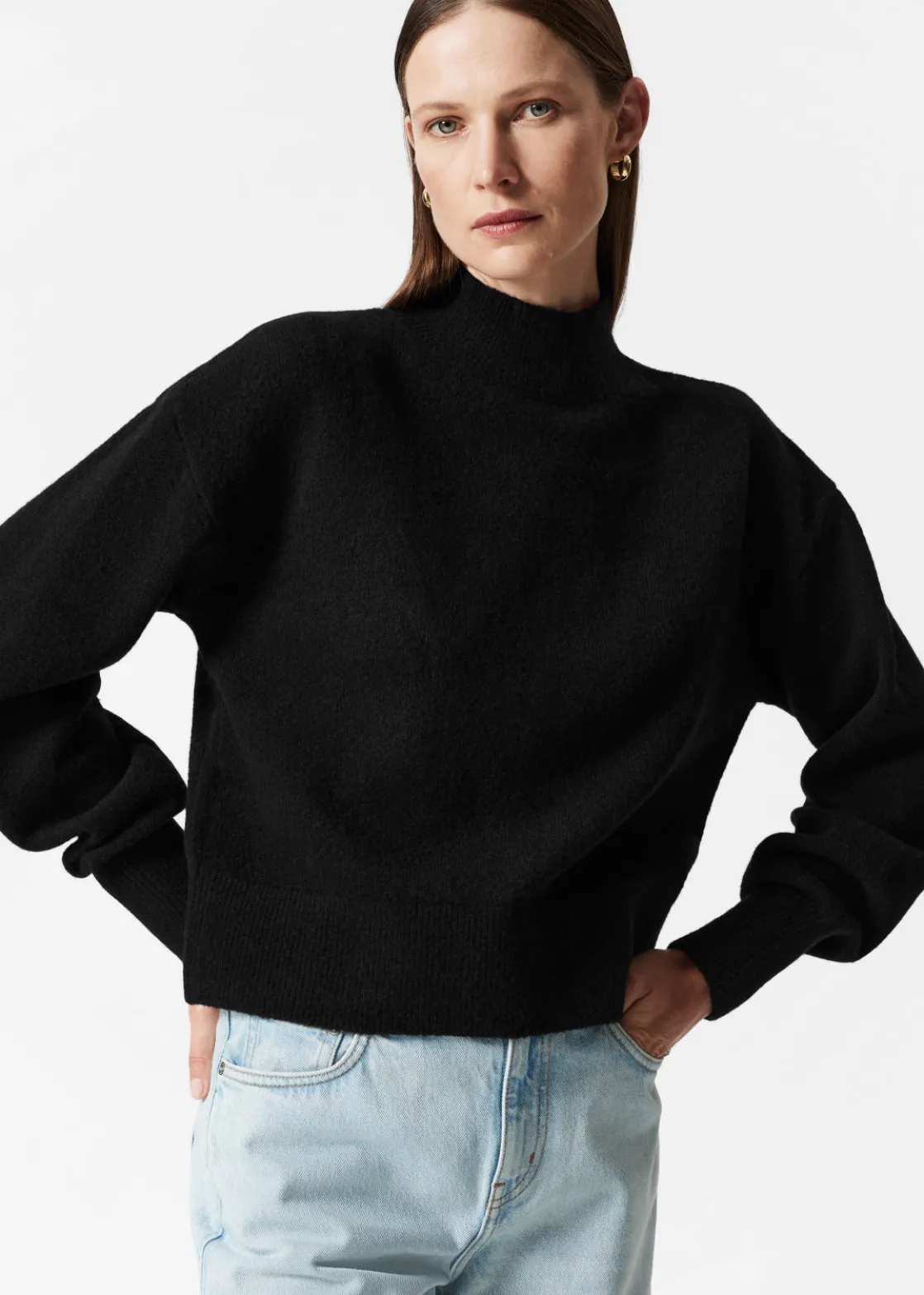 Mock-Neck Sweater