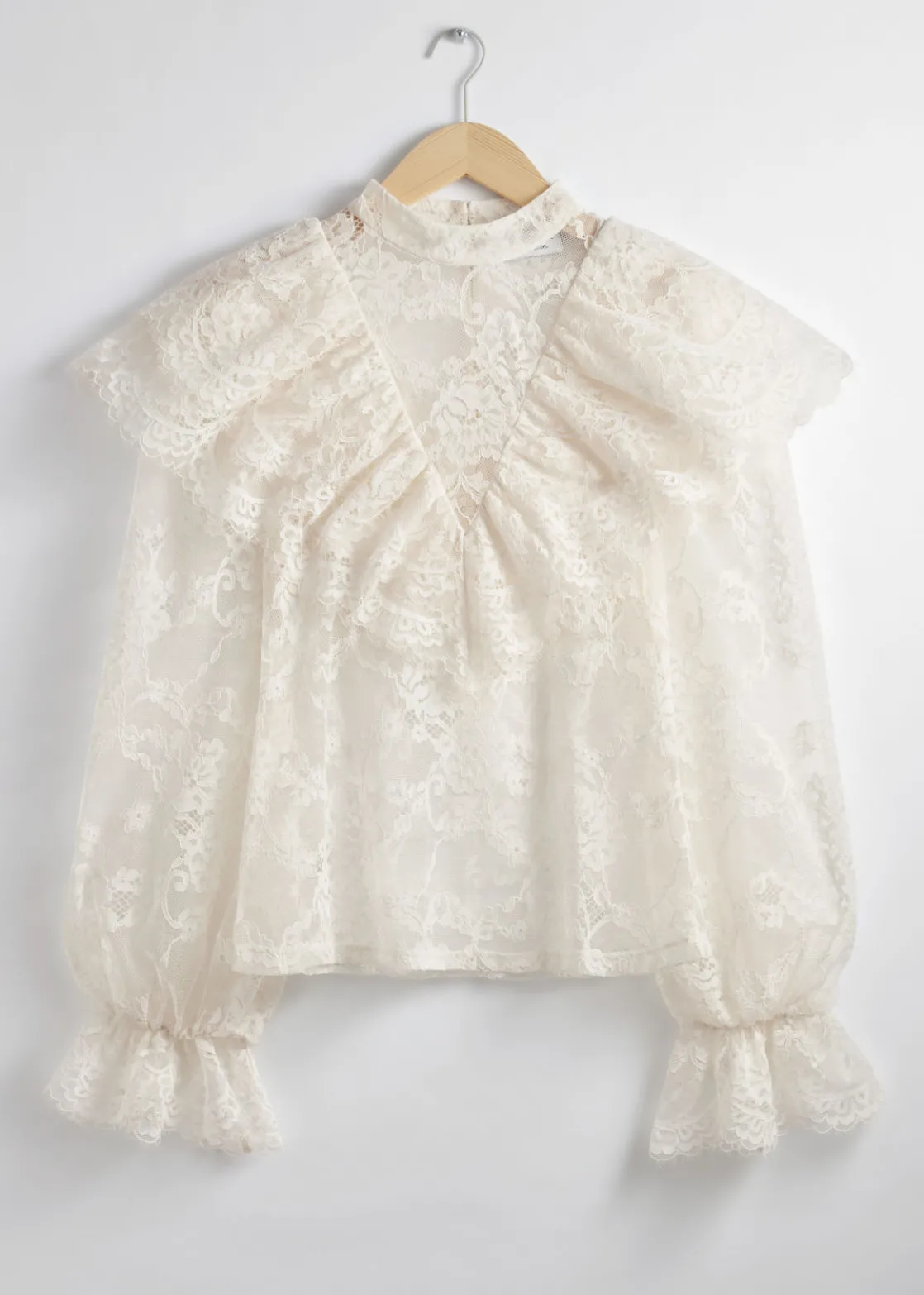 Ruffled Lace Blouse
