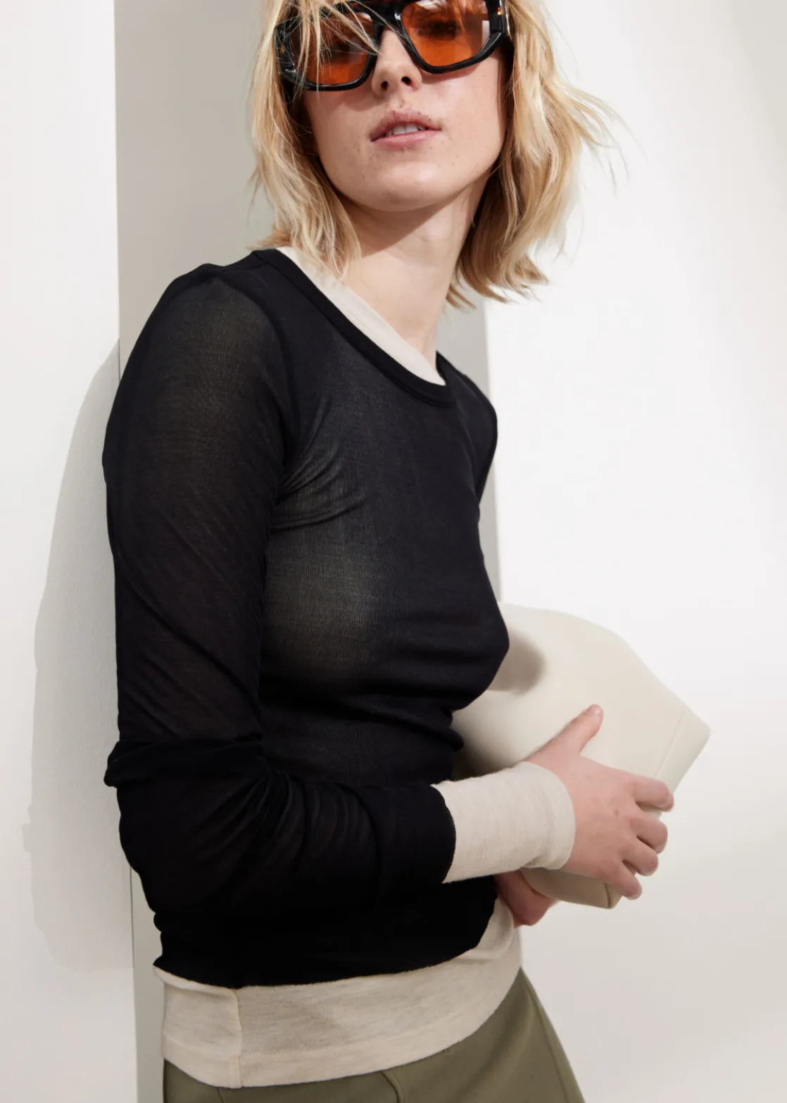 Fitted Mulberry Silk Top