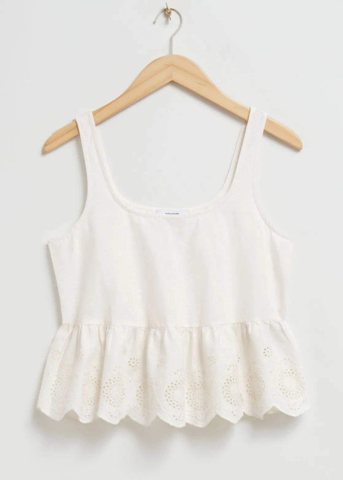 Sleeveless Broderie Anglaise Top