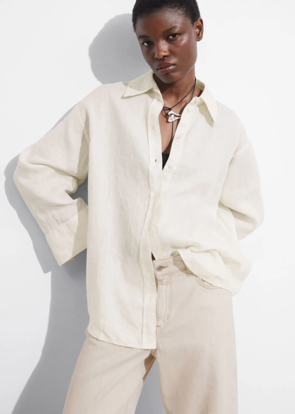 Oversized Linen Shirt