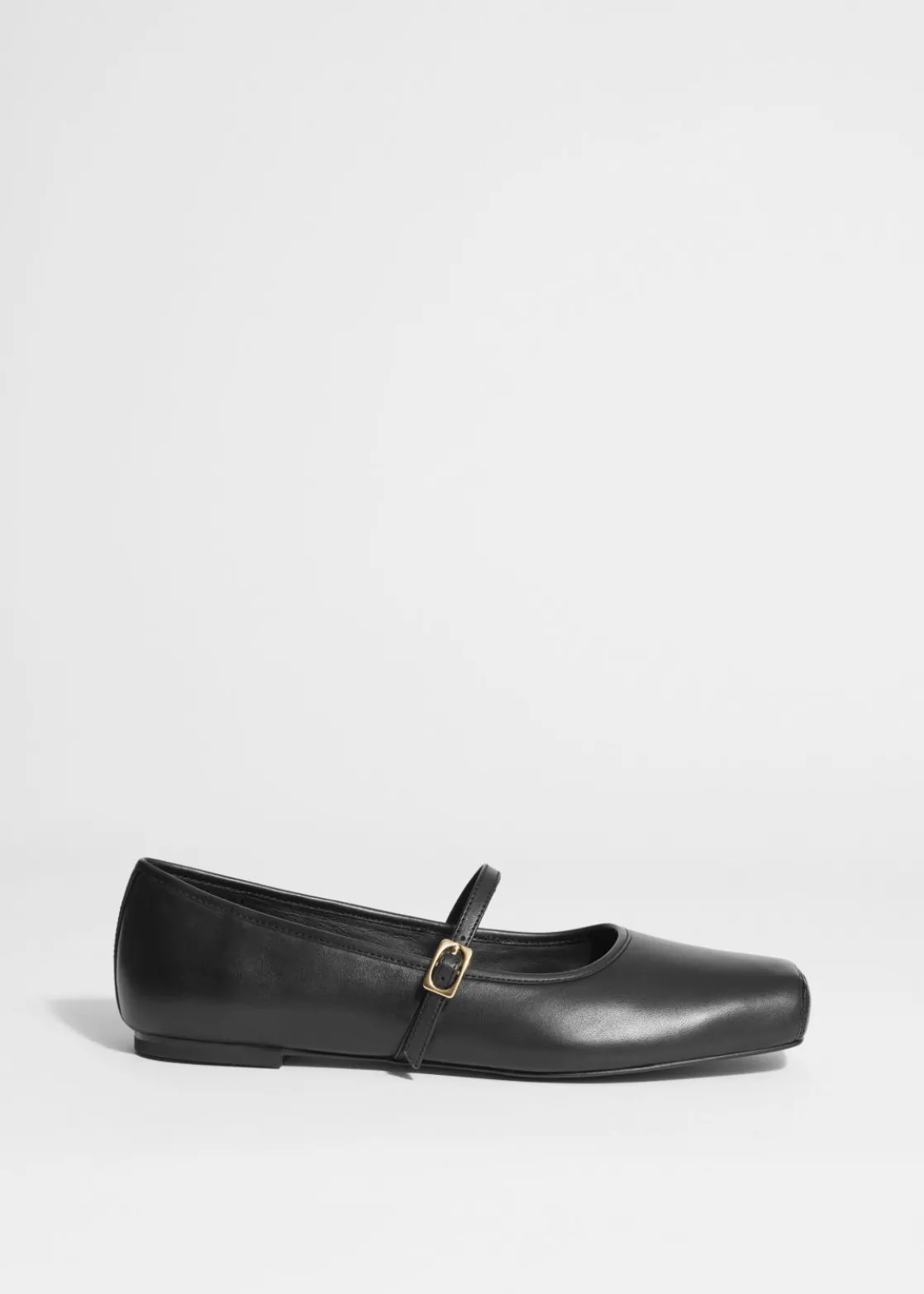 Square-Toe Ballet Flats