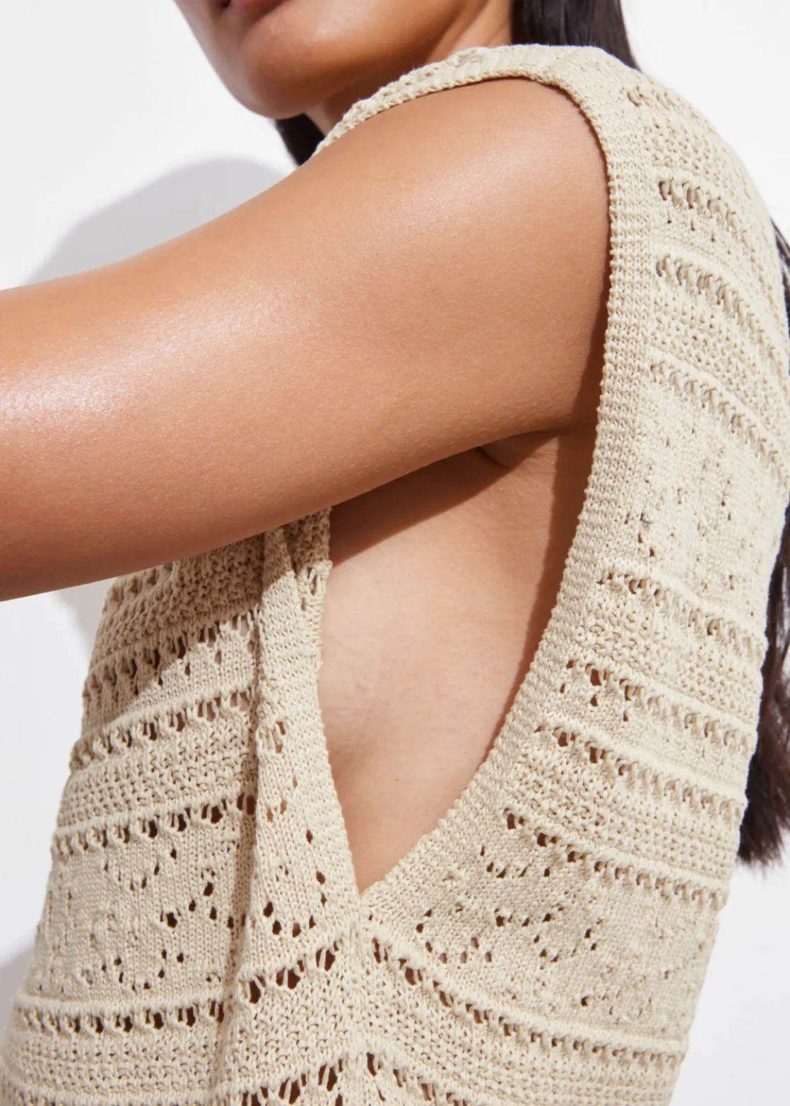 Crocheted Mini Dress