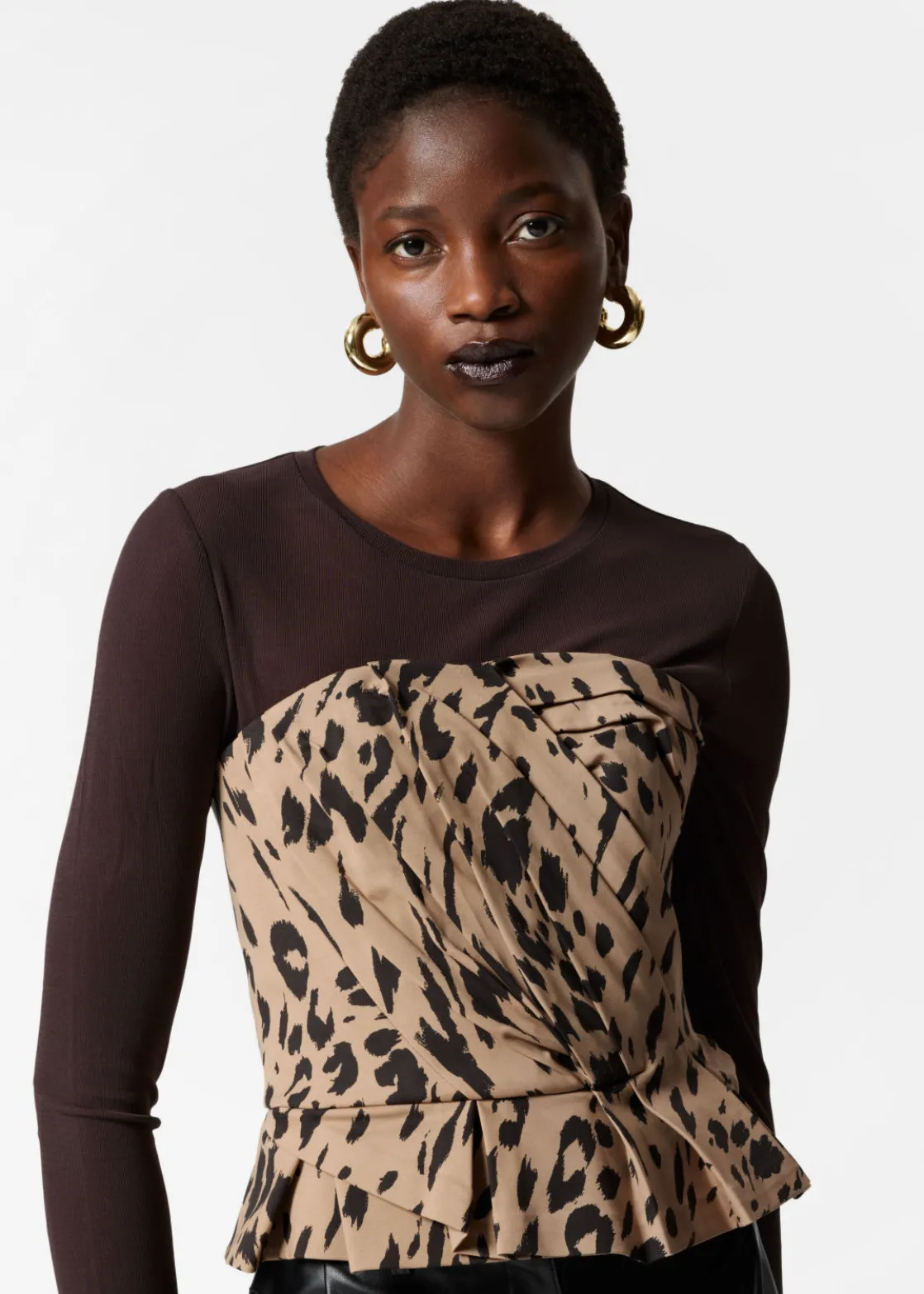 Draped Asymmetric Top