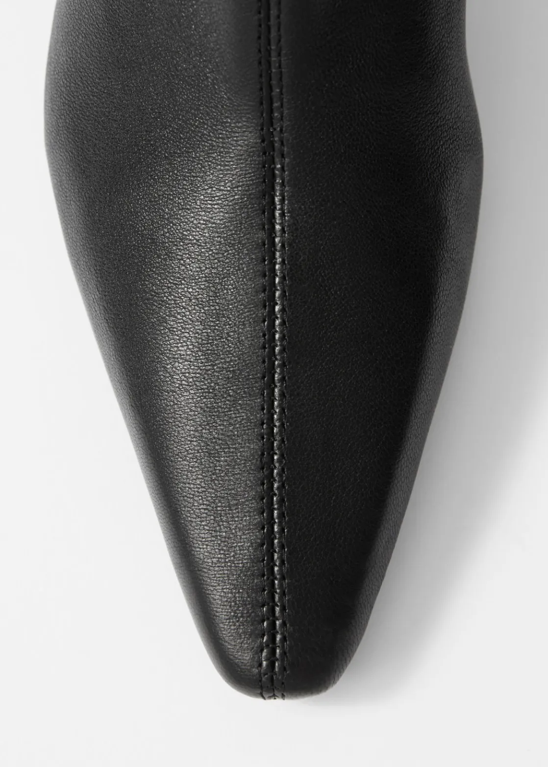 Stretch-Leather Ankle Boots