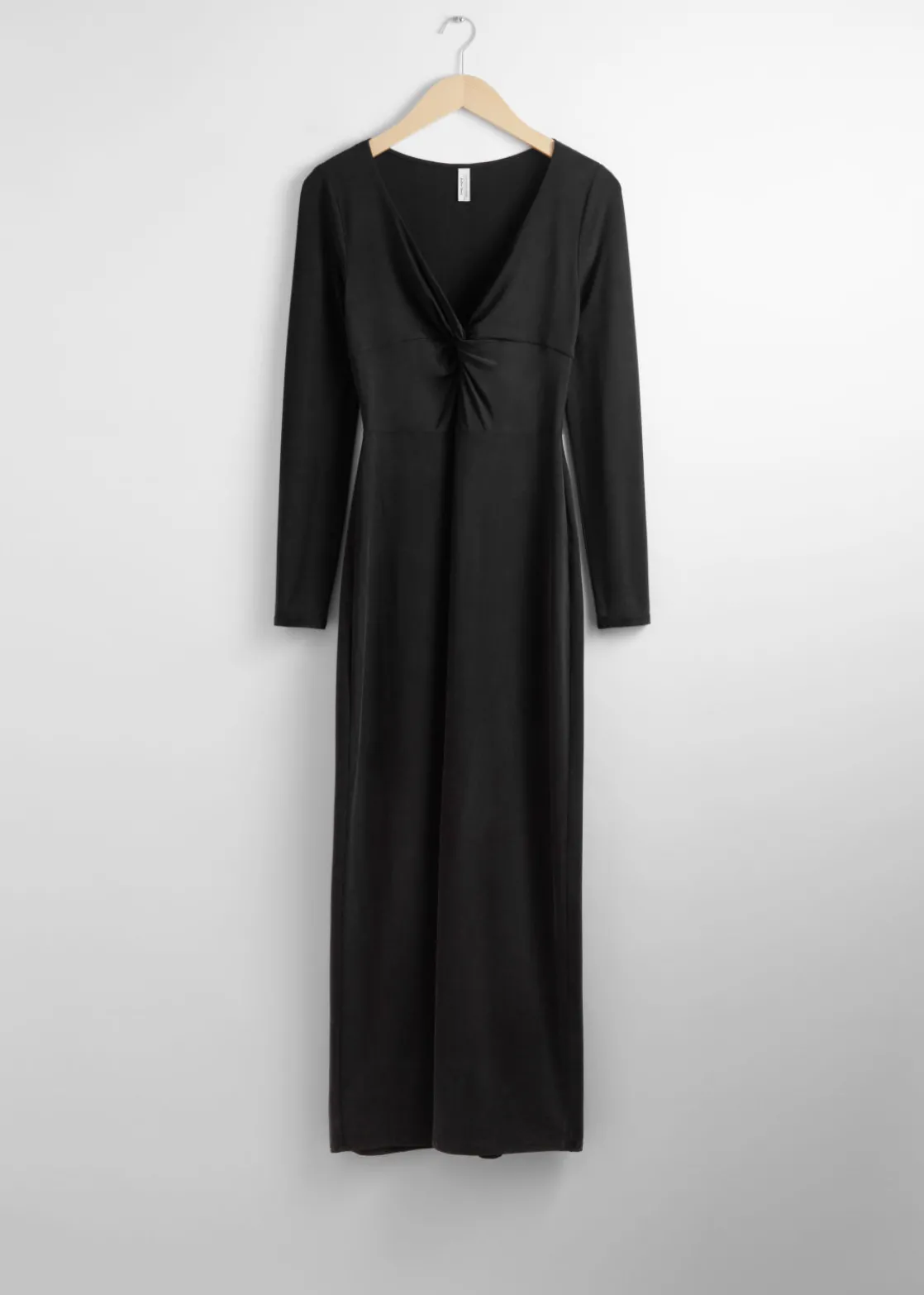 Twist-Detailed Midi Dress