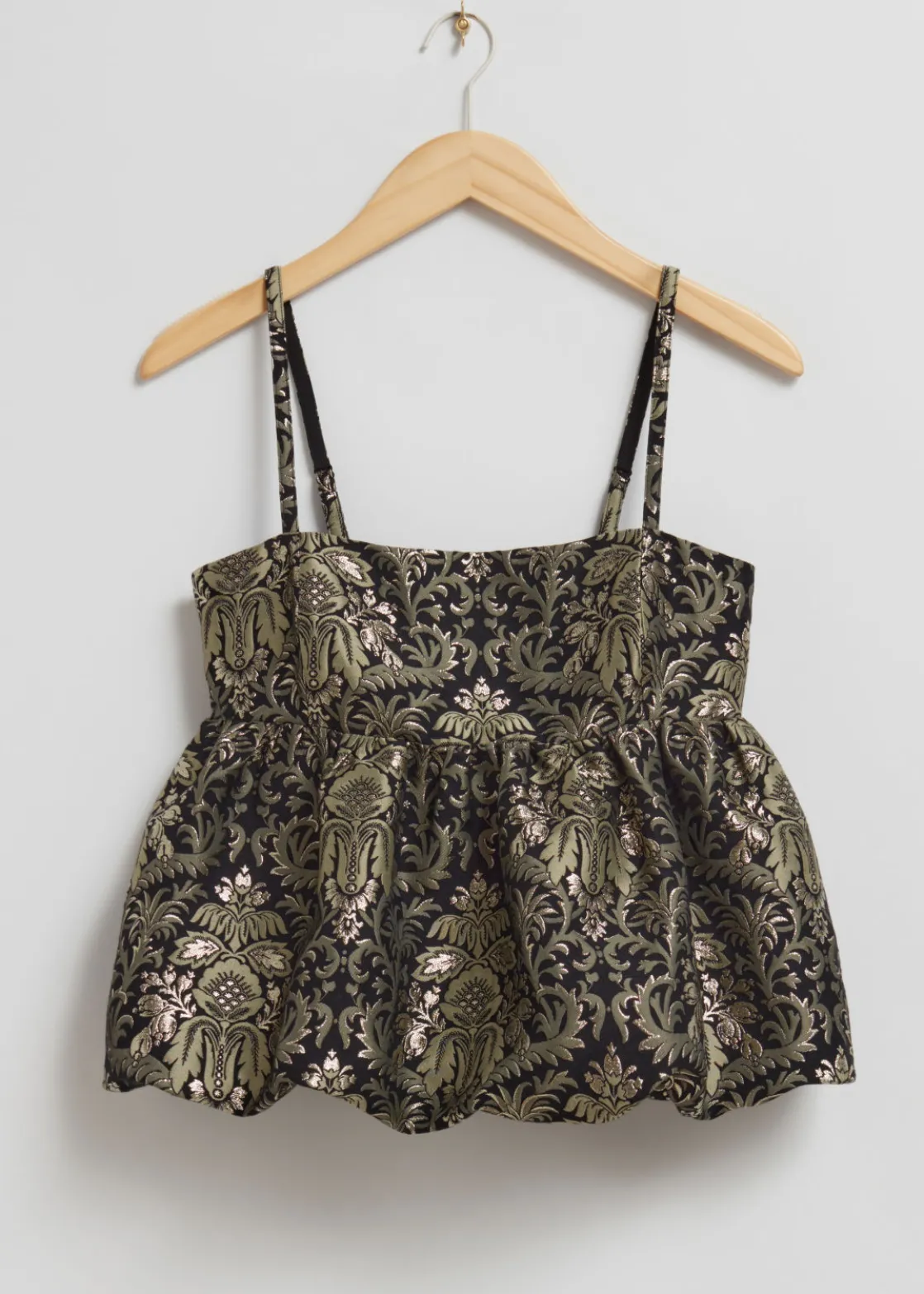 Strappy Jacquard Top