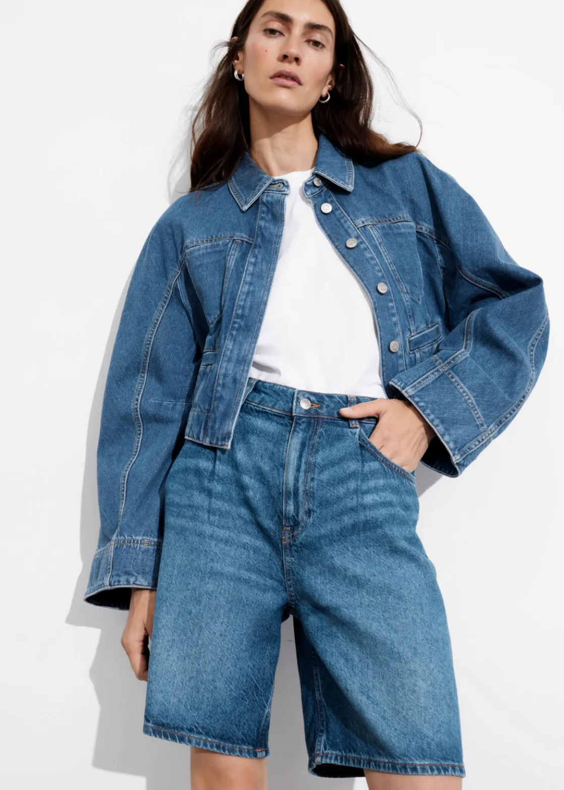 Relaxed Denim Shorts