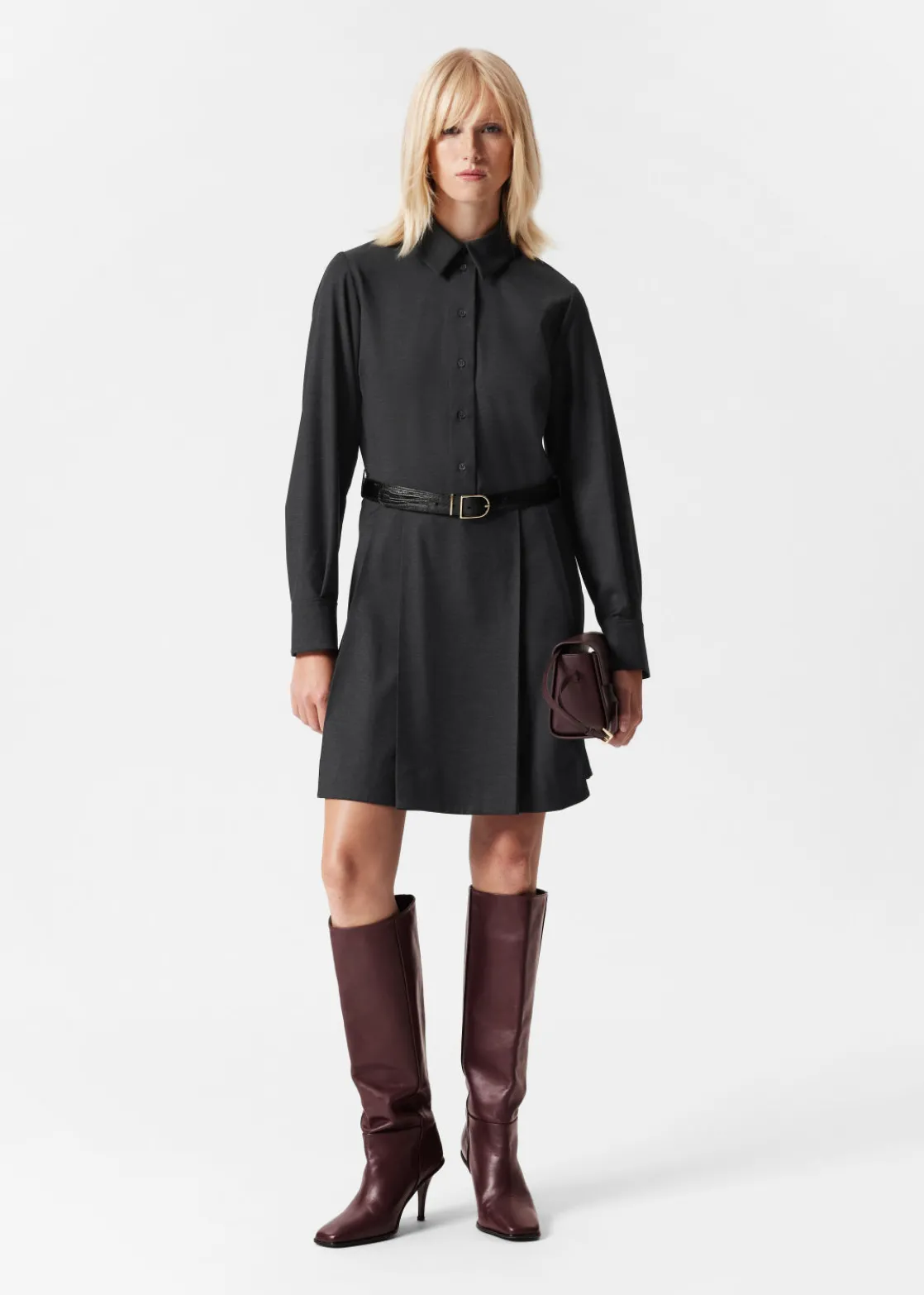 Tailored Shirt Mini Dress