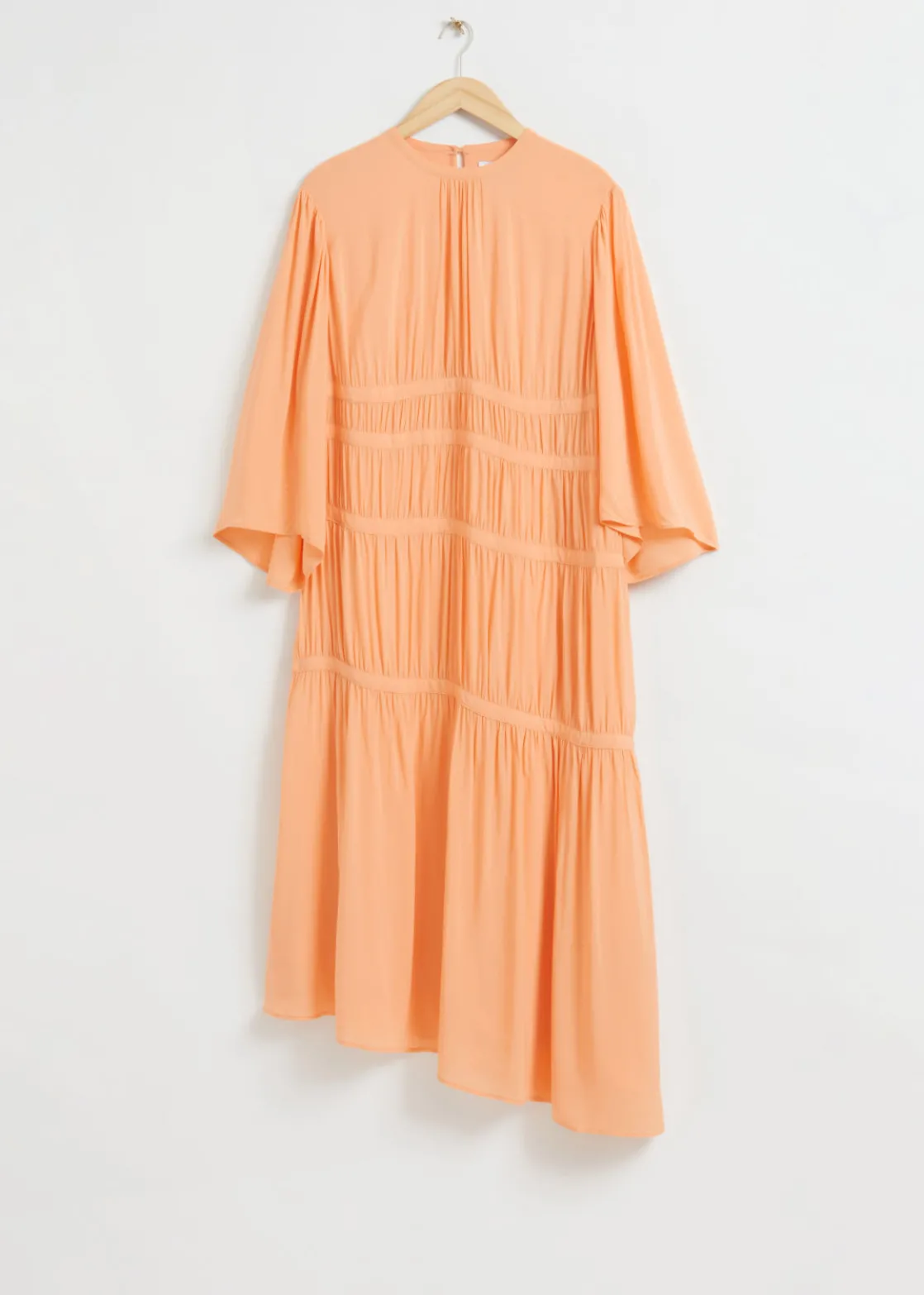 Ruched Relaxed-Fit Asymmetric Dress