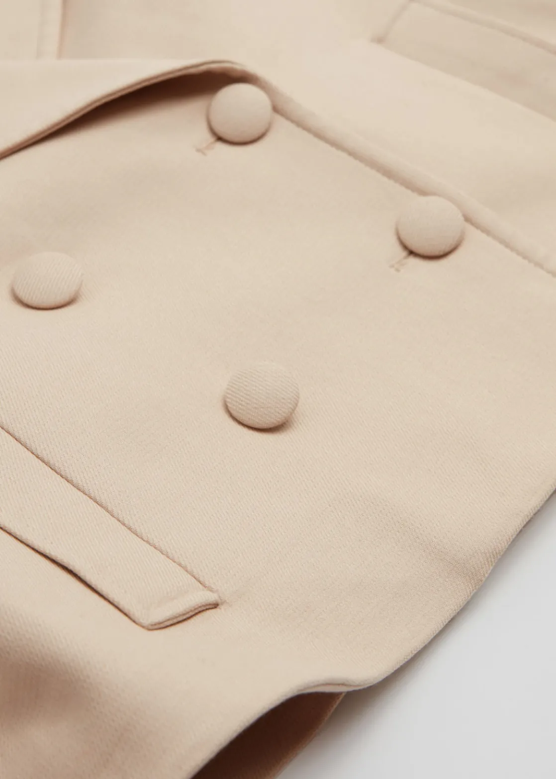 Relaxed Cropped Pea Coat