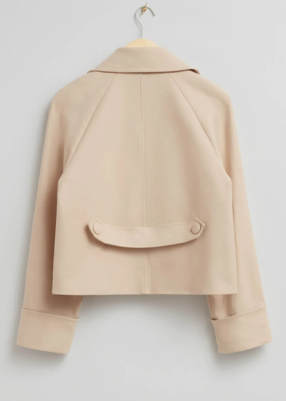 Relaxed Cropped Pea Coat