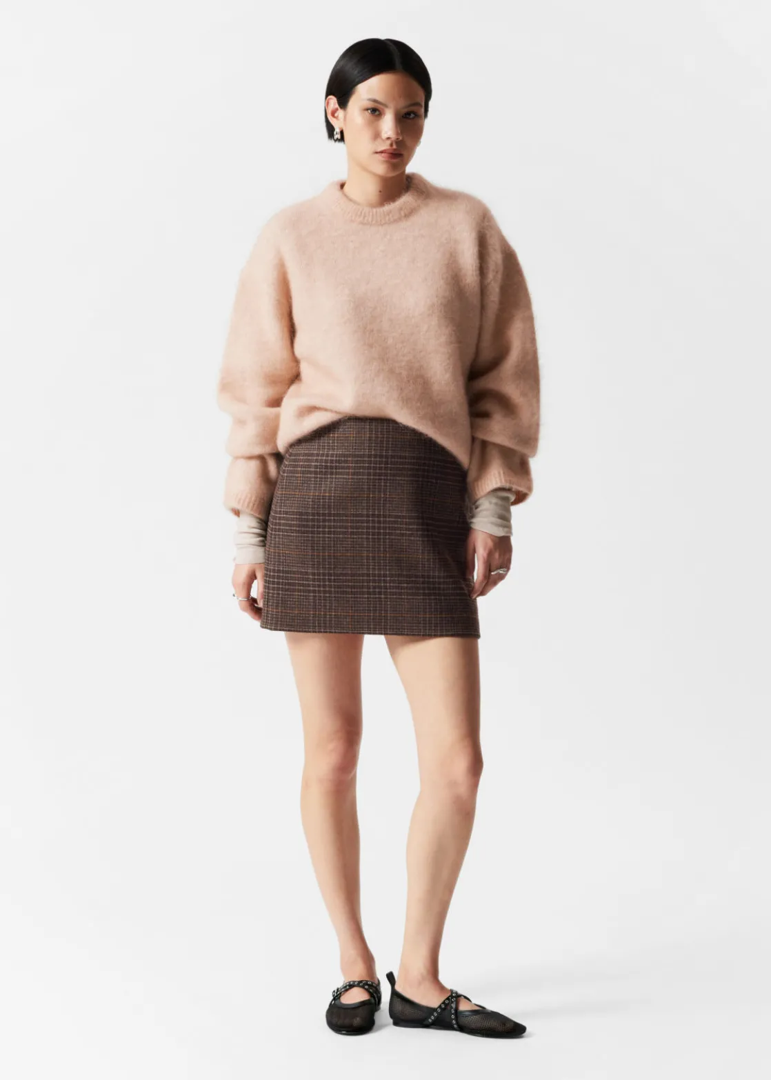 Tweed Wool-Blend Mini Skirt