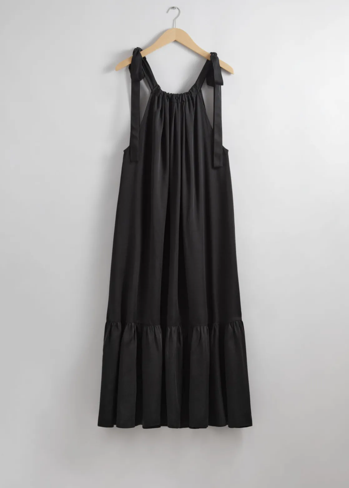 Gathered Sleeveless Midi Dress