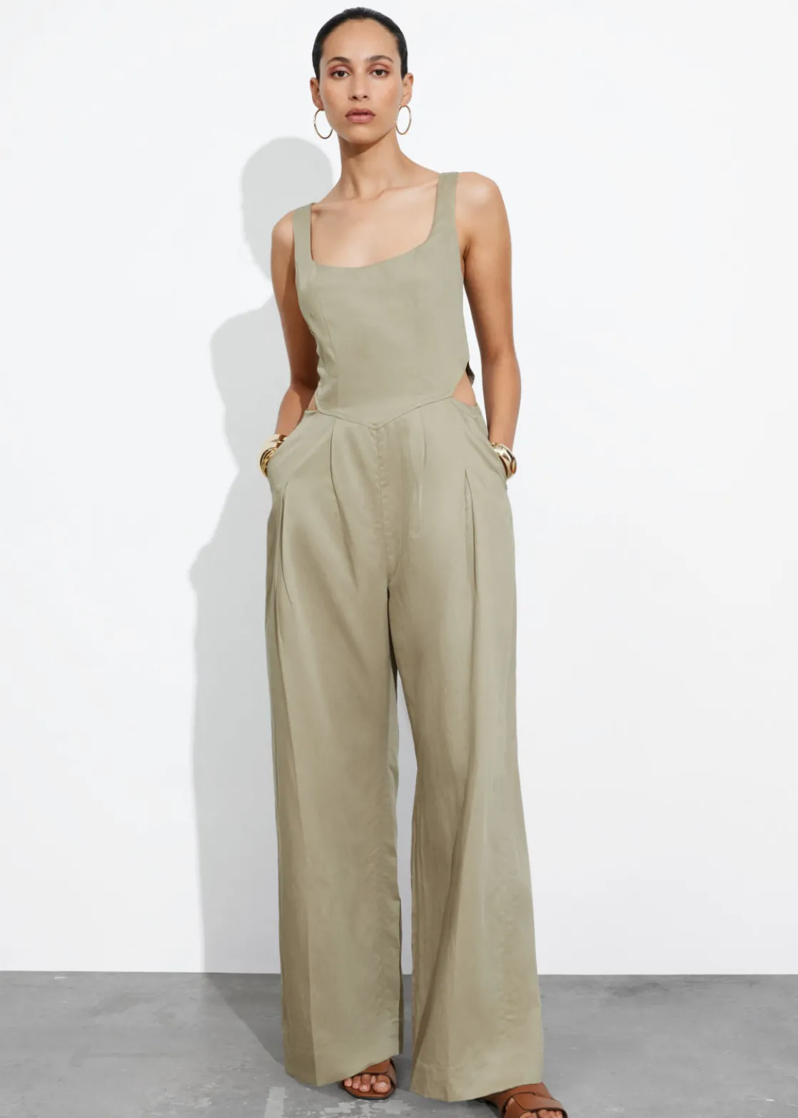 Sleeveless Cut-Out Jumpsuit