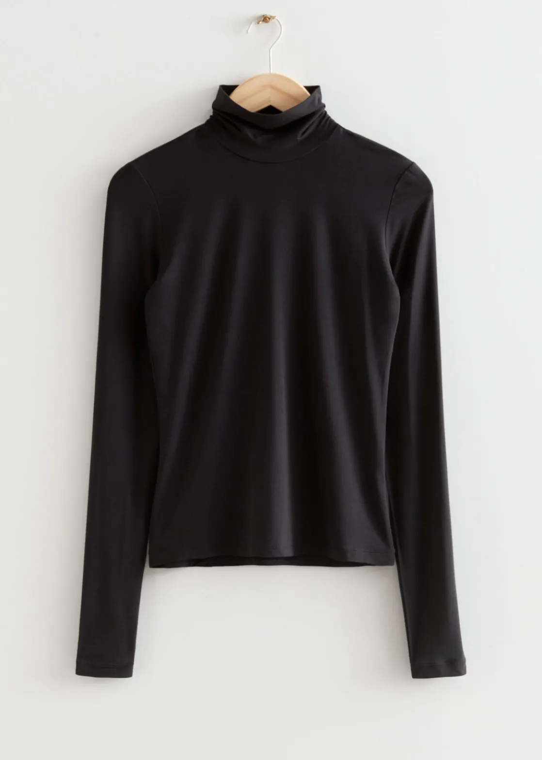 Fitted Turtleneck Top