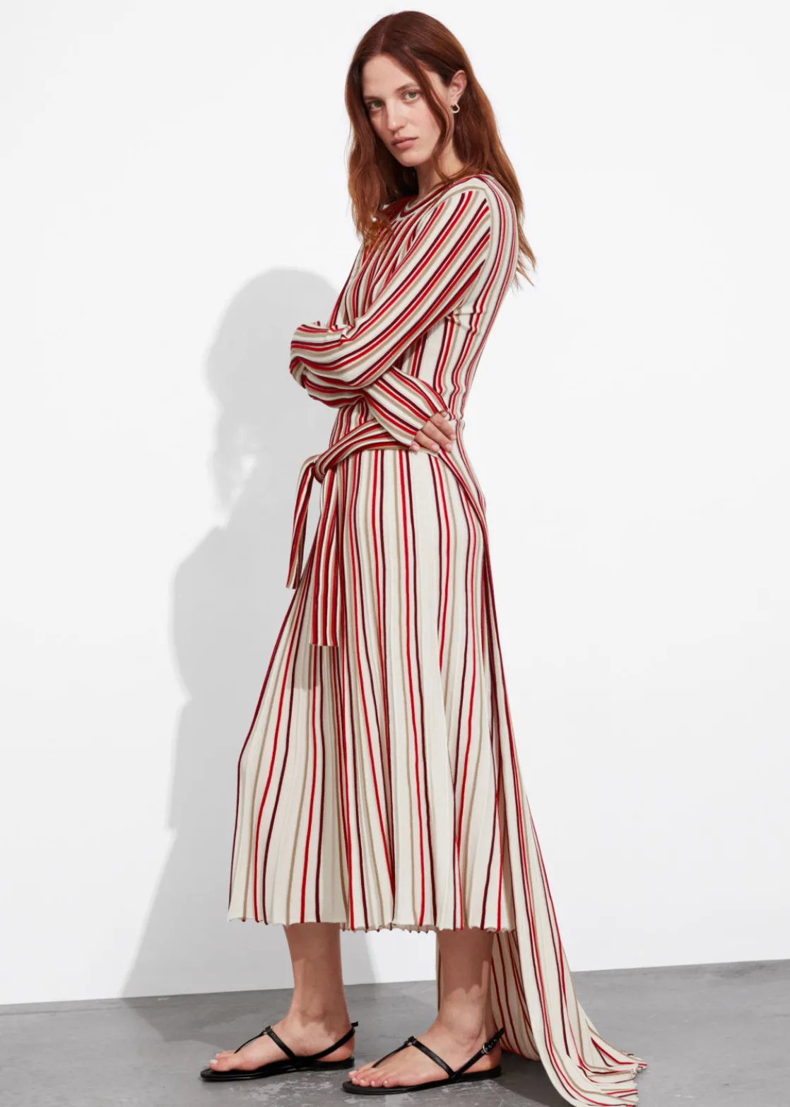 Striped Midi Dress