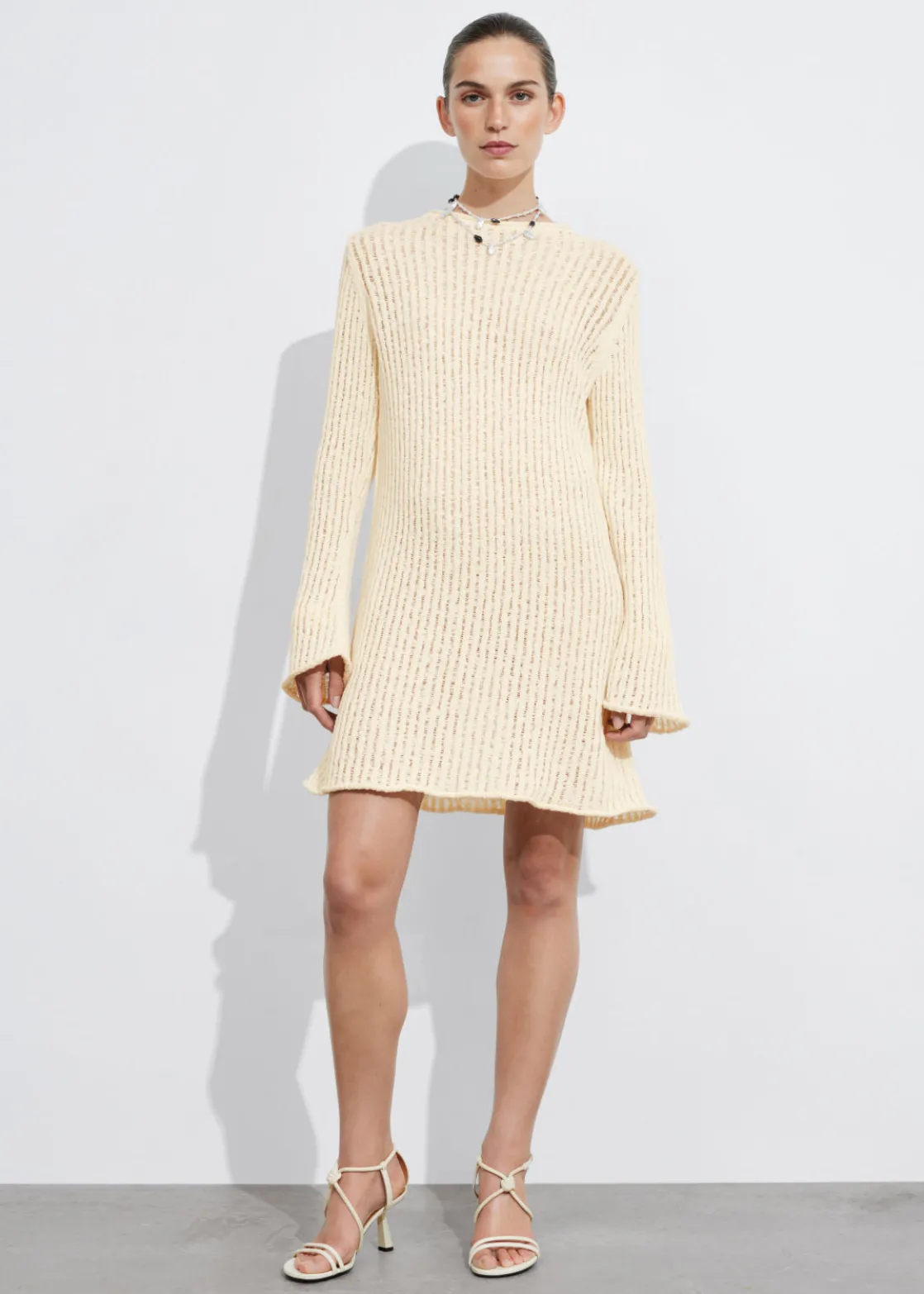 Rib-Knit Mini Dress