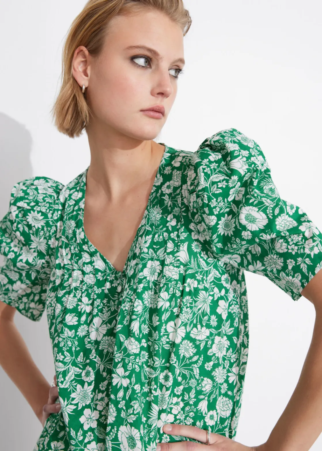 A-Line Short-Sleeve Dress