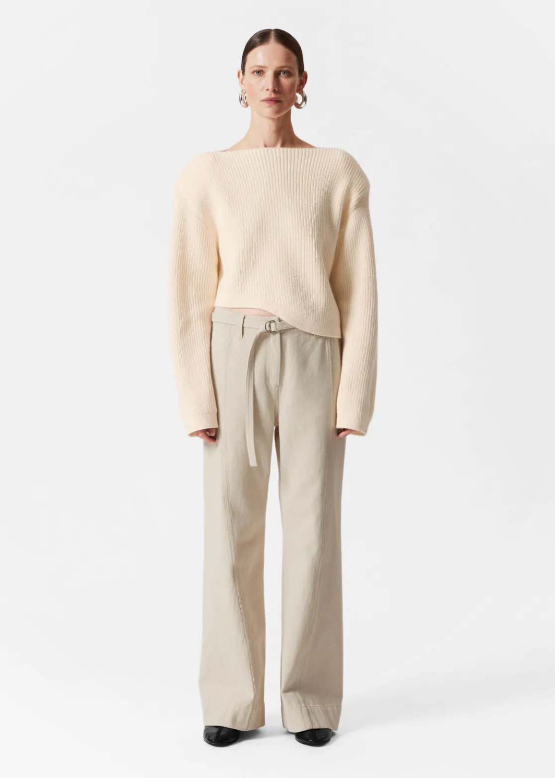 Relaxed Belted Trousers