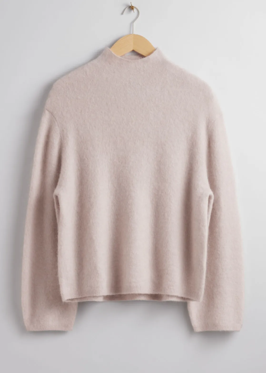 Mock-Neck Knit Sweater