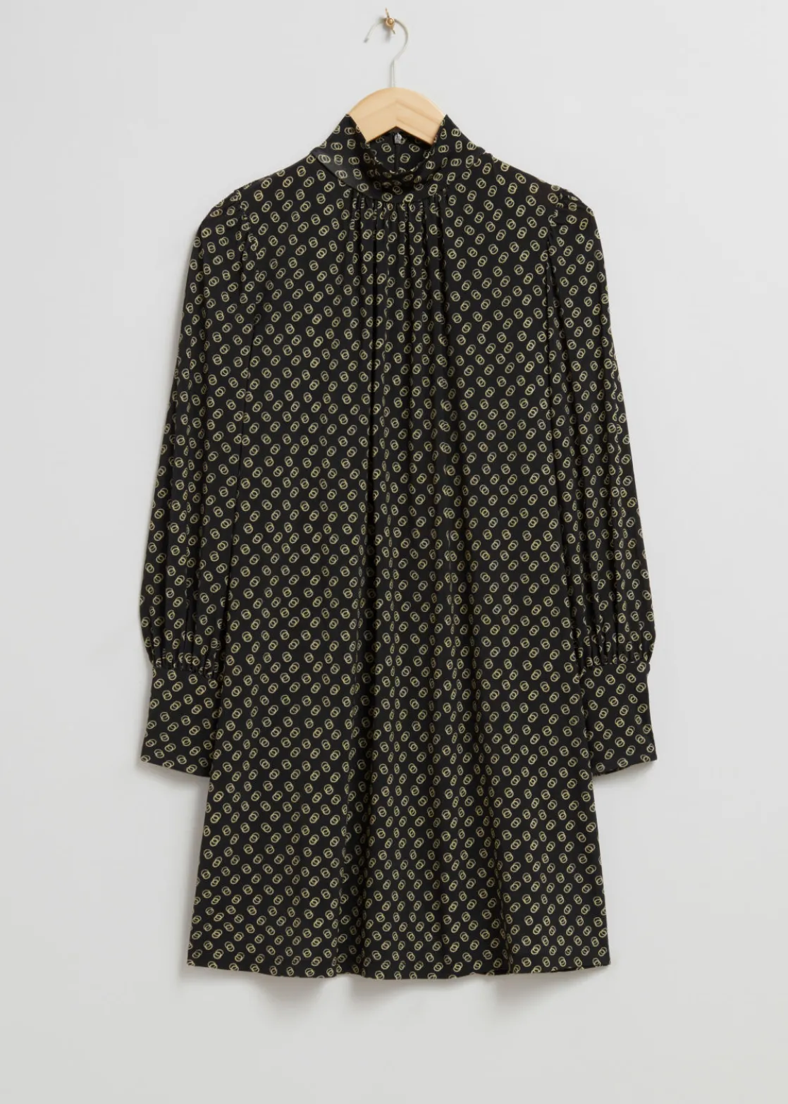 Mock Neck Midi Dress