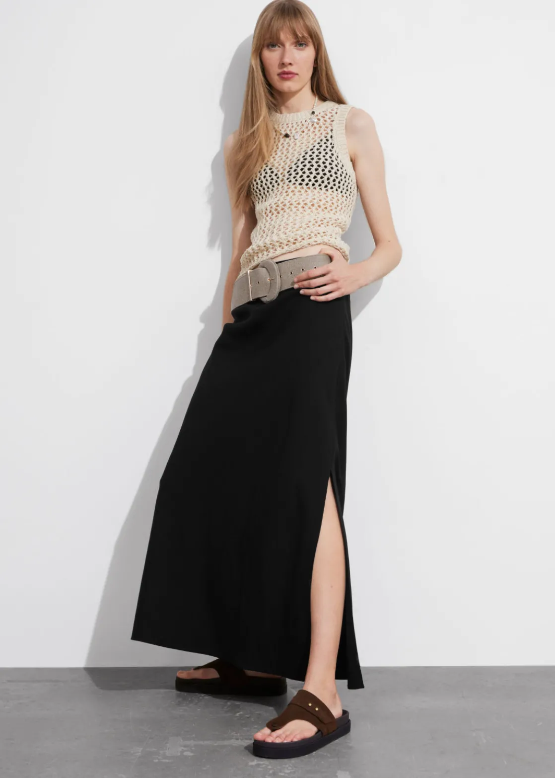 High-Waist Maxi Skirt