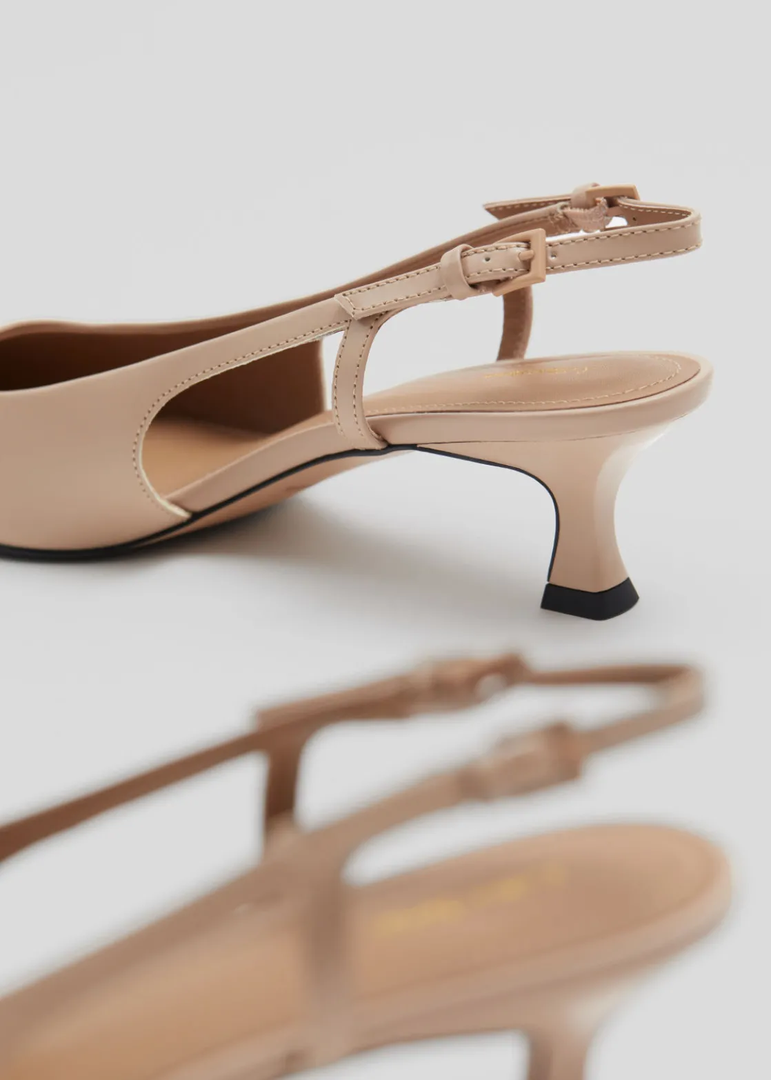 Slingback Leather Pumps