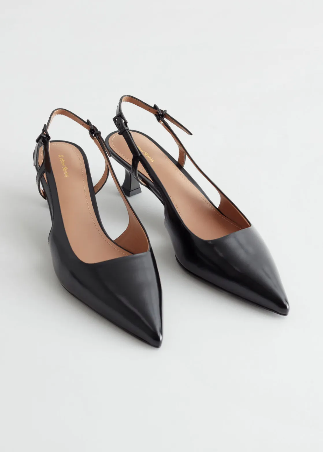 Slingback Leather Pumps