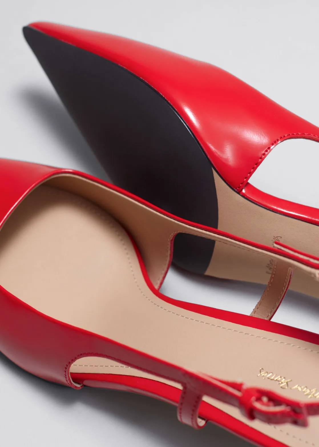 Slingback Leather Pumps