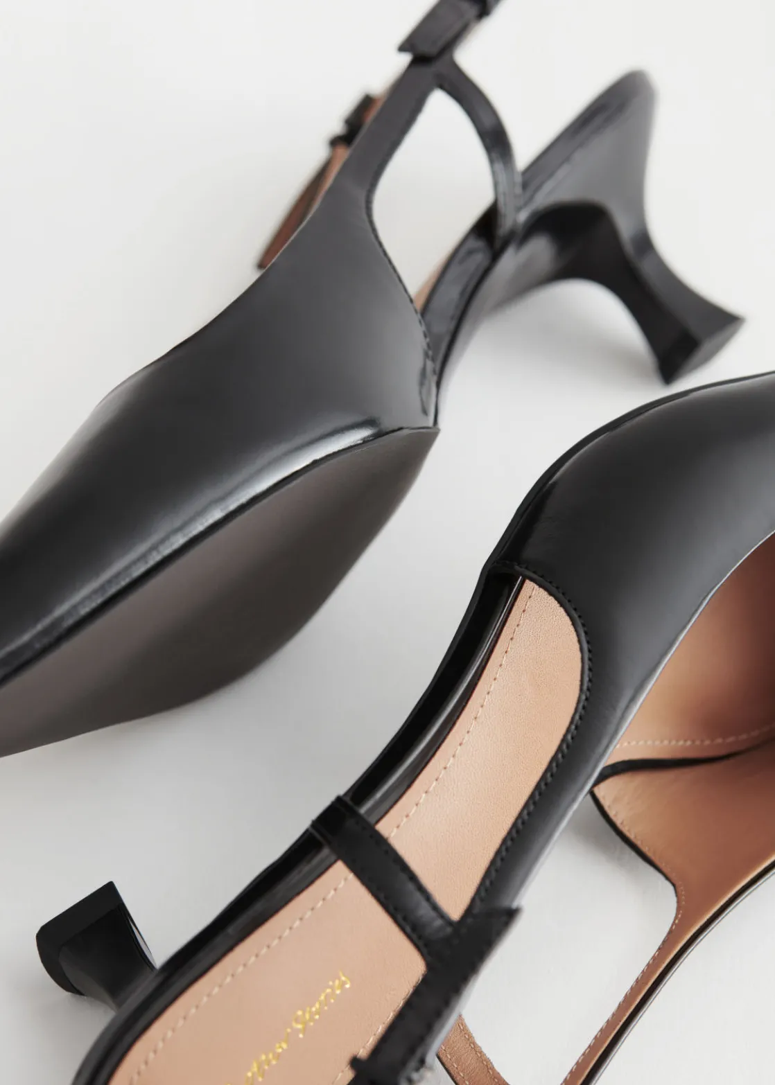 Slingback Leather Pumps