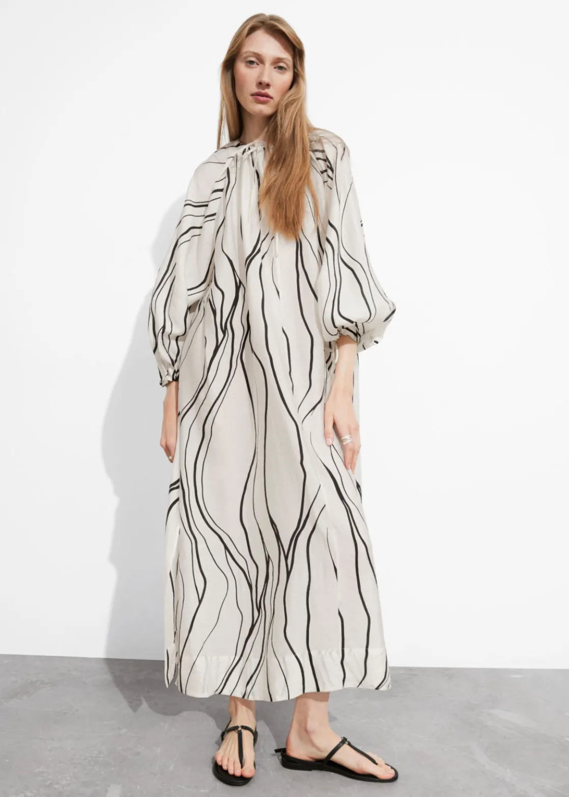 Floaty Oversized Midi Dress