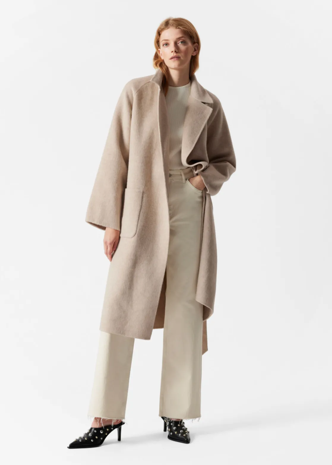 Patch Pocket Belted Coat