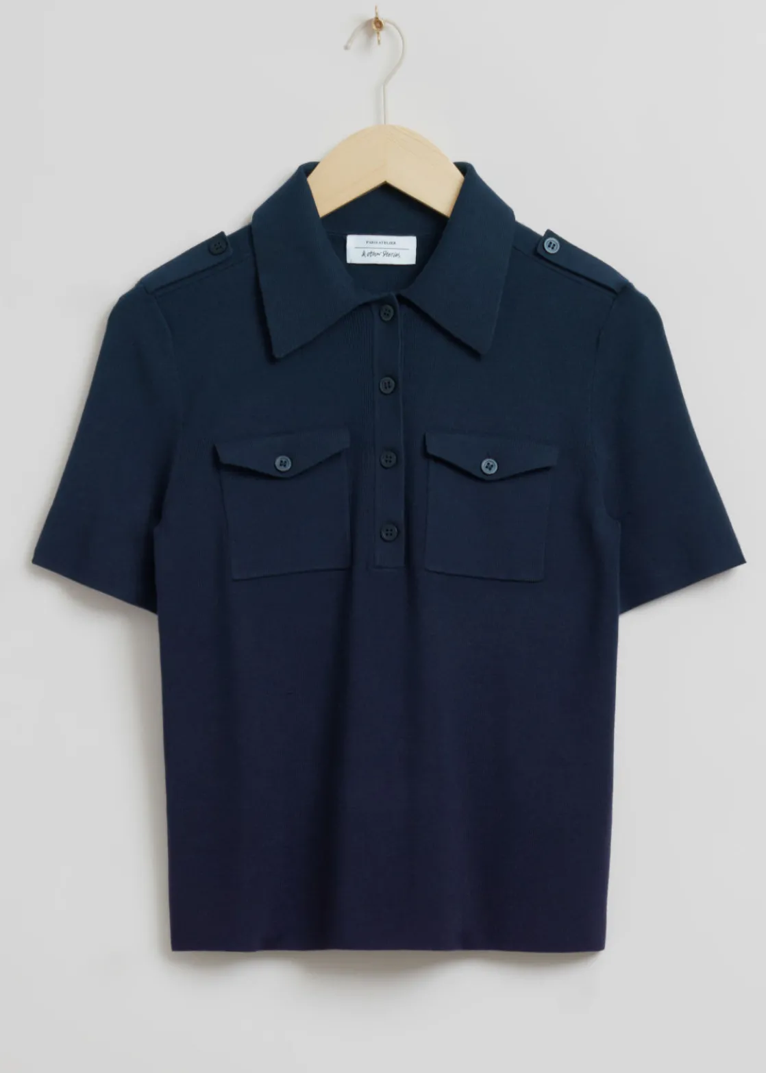 Fitted Utility Polo Shirt