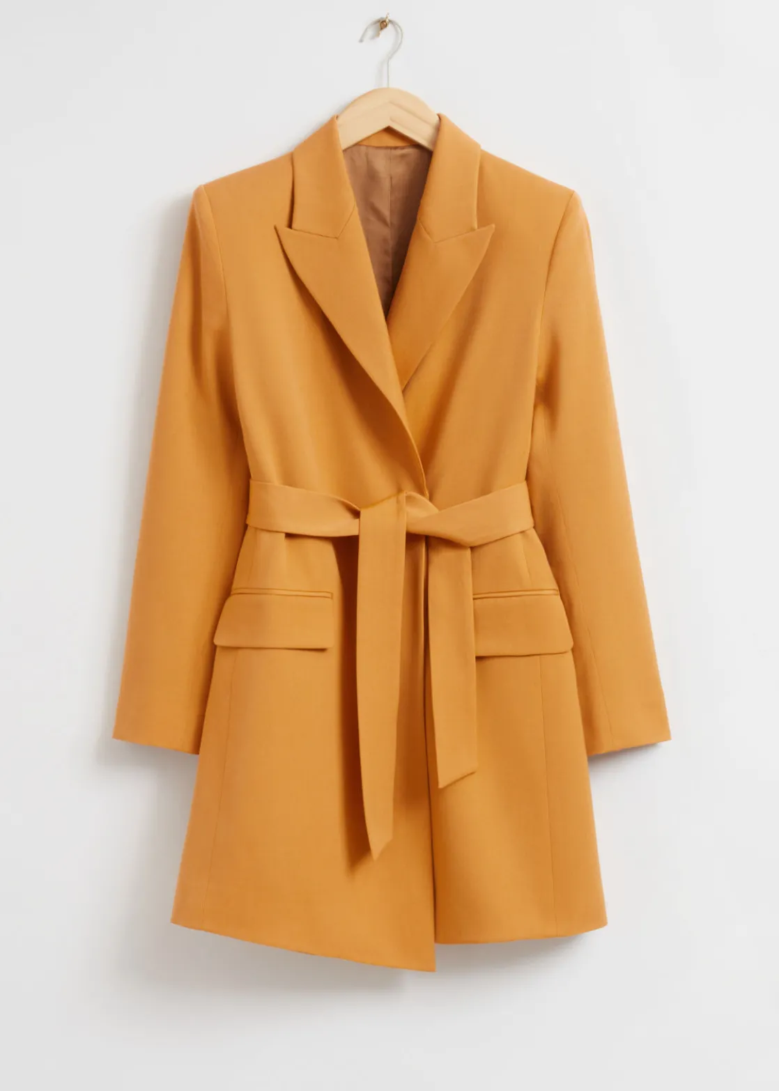 Tailored Tie-Waist Blazer Dress