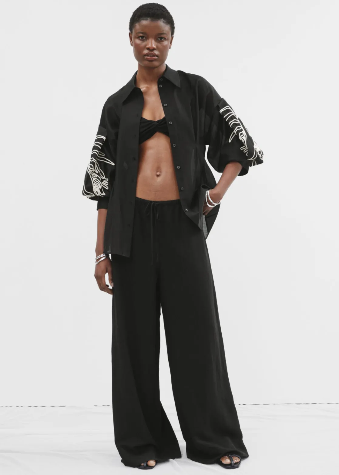 Relaxed Drawstring Trousers