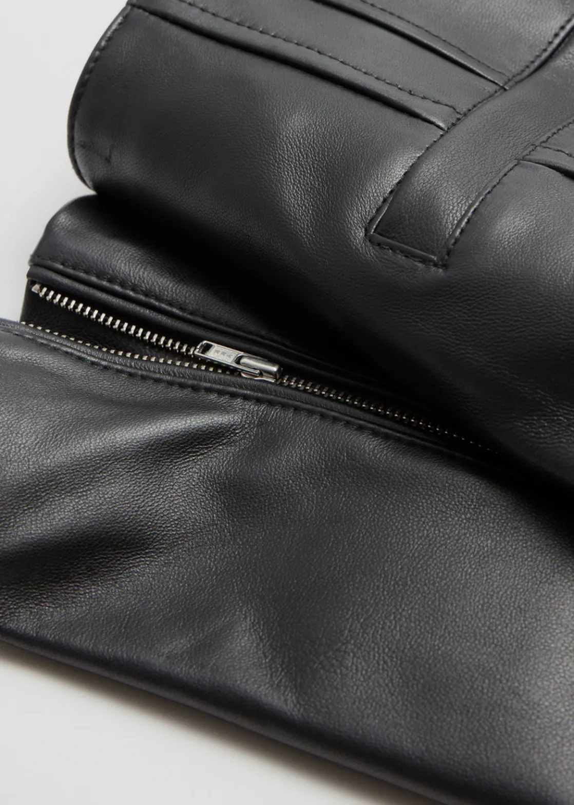 Cropped Leather Trousers