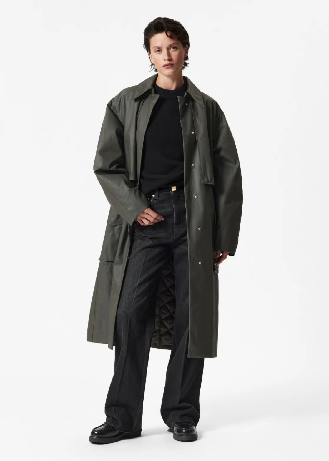 Patch-Pocket Cotton Coat