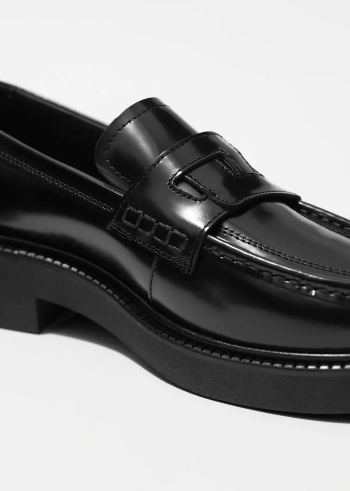 Chunky Leather Loafers